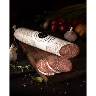 Nemes fehér sertés szalámi (paprikamentes)  kb.400g Balaton Kolbász Manufaktúra