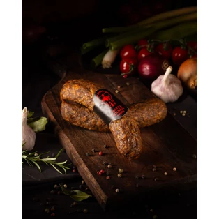 Pulyka paprikás kolbász csípős  kb.300g/pár Balaton Kolbász Manufaktúra