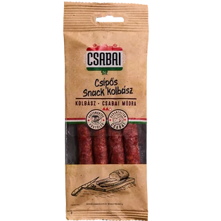 Csabai Snack kolbász csípős vg. 100g (60db/láda)