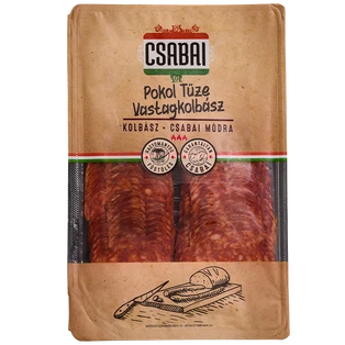 Csabai Pokol Tüze vastagkolbász szvg. 75g (10db/#)