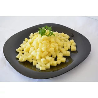 Tisztított burgonya kockázva 1x1cm 10kg/vcs gasztro 