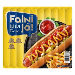 Falni jó! Hot dog füst ízesítésű 350g (16db/#) Sága