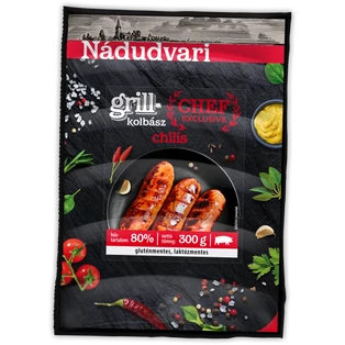 Chef Exclusive grillkolbász chilis vf. 300g Nádudvar (9db/#)