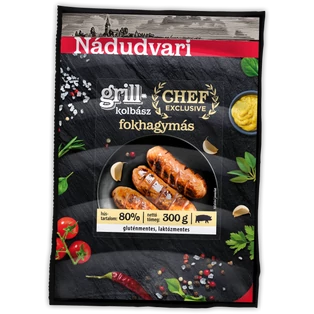 Chef Exclusive grillkolbász fokhagymás vf. 300g Nádudvar (9db/#)