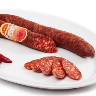 Villám mangalica vékonykolbász csípős kb.350g Ízgyűjtő (2,5kg/#)