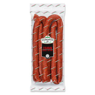 Csabai Lángolt kolbász vg. kb.1300g (4db/láda)