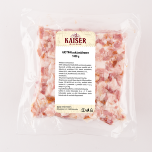 Gastro kockázott bacon vg. 1000g (15db/láda)