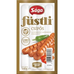 Füstli csípős, Jalapeno paprikával 140g (20db/#) Sága