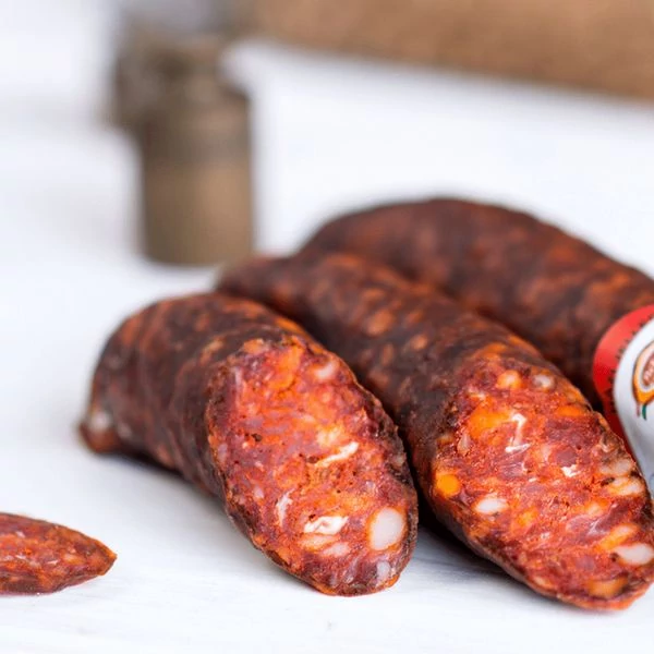 Békési csípős vékonykolbász (90 napig érlelt) kb.500g/pár