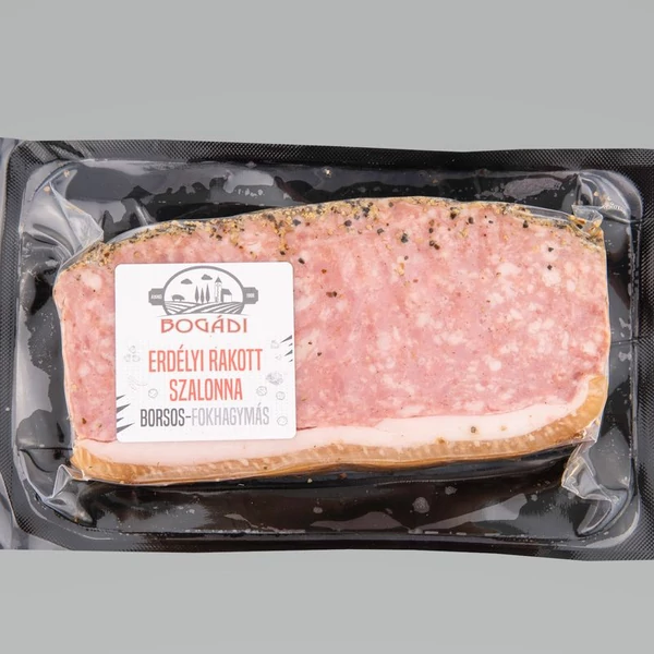 Erdélyi rakott borsos szalonna vf. Kb.300g Bogád