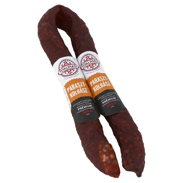 Tóalmási parasztkolbász lédig kb.500g/pár Manufaktúrák Neked Kft