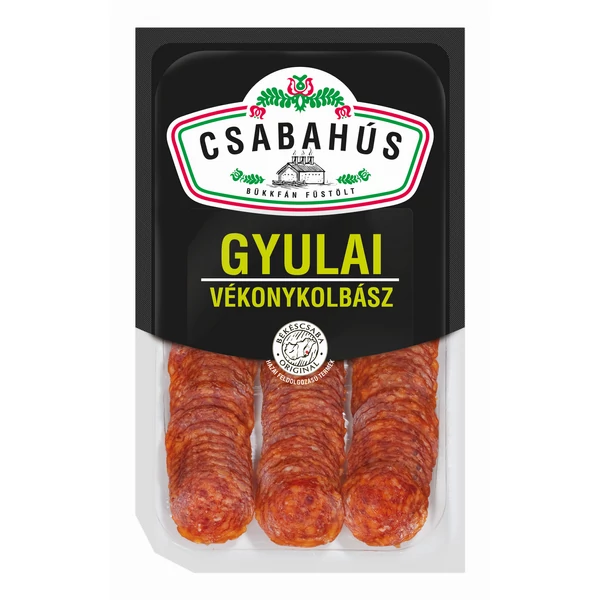 Gyulai vékonykolbász szel. vg. 75g (10db/#) Csabahús