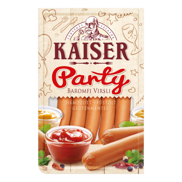 Kaiser party baromfi virsli 500g (10db/#)