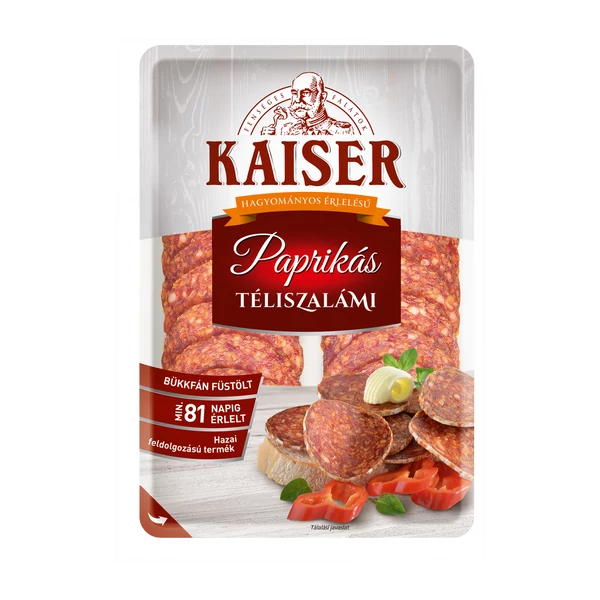Kaiser Paprikás téliszalámi szel. vg. 75g (10db/#)