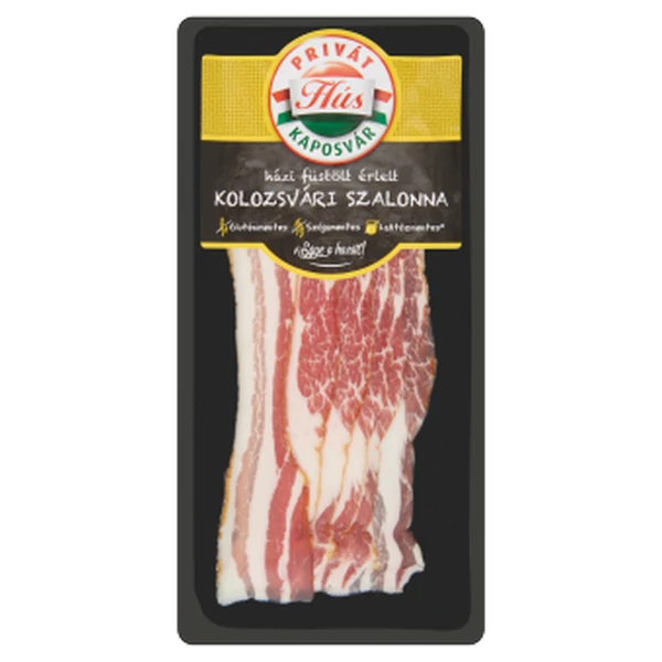 Házi fst. érlelt kolozsvári szalonna vf. szel. 100g Privát